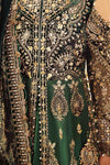 Emerald Green Default 3 Piece Unstitched Embroidered Organza Suit | BD-2904