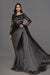 Grey & Black Saree