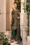 Emerald Green Default 3 Piece Unstitched Embroidered Organza Suit | BD-2904