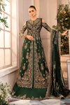 Emerald Green Default 3 Piece Unstitched Embroidered Organza Suit | BD-2904