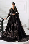 Black 3 Piece Unstitched Embroidered Organza Suit