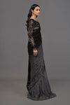 Grey & Black Saree