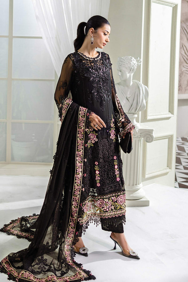 Black Chiffon Suit