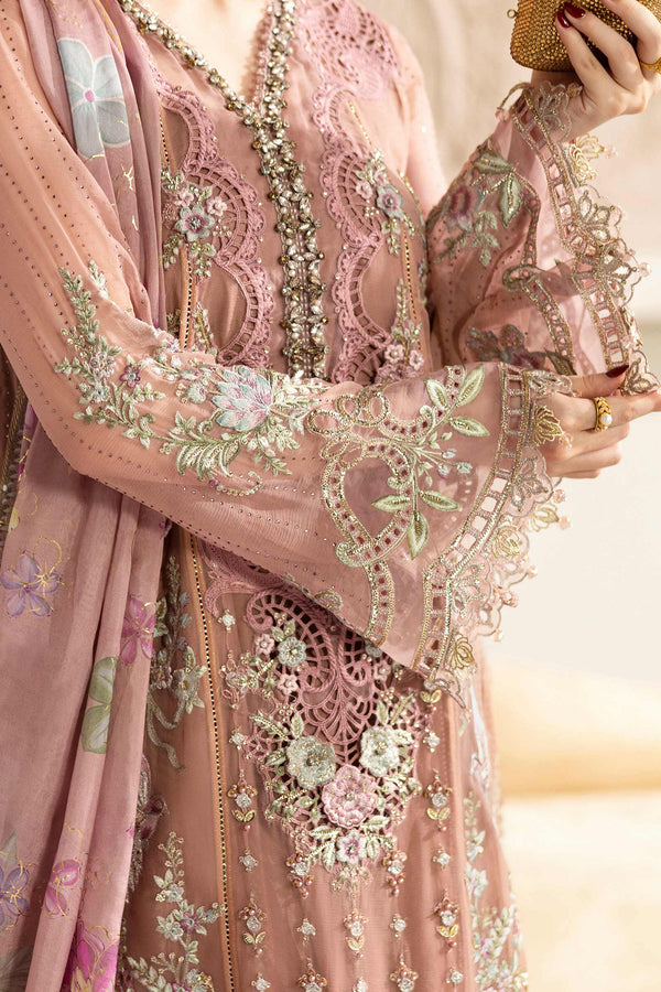 Tea Pink Chiffon Suit