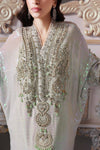 Ice Blue 3 Piece Unstitched Embroidered Chiffon Suit