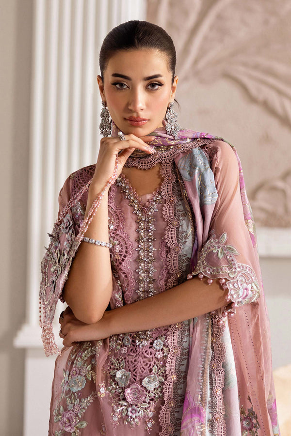Tea Pink Chiffon Suit