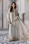 Ice Blue 3 Piece Unstitched Embroidered Chiffon Suit