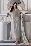 Ice Blue 3 Piece Unstitched Embroidered Chiffon Suit