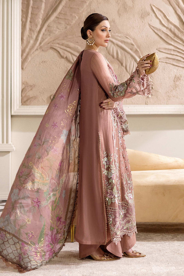 Tea Pink Chiffon Suit
