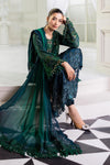 Emerald Green To Teal Chiffon Suit