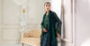 Emerald Green To Teal Chiffon Suit