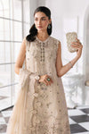 Off White 3 Piece Unstitched Embroidered Chiffon Suit