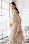 Off White 3 Piece Unstitched Embroidered Chiffon Suit