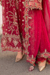 Fuchsia Pink Chiffon Suit