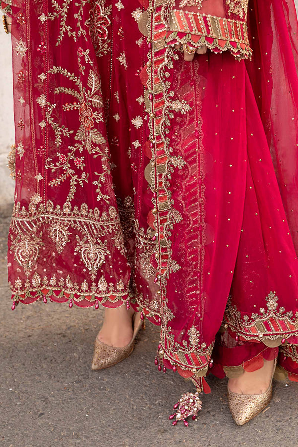 Fuchsia Pink Chiffon Suit