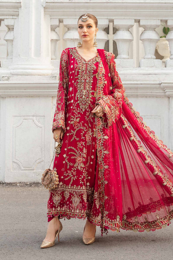 Fuchsia Pink Chiffon Suit