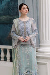 3 Piece Unstitched Embroidered Chiffon Suit