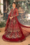 Red Default 3 Piece Unstitched Embroidered Organza Suit