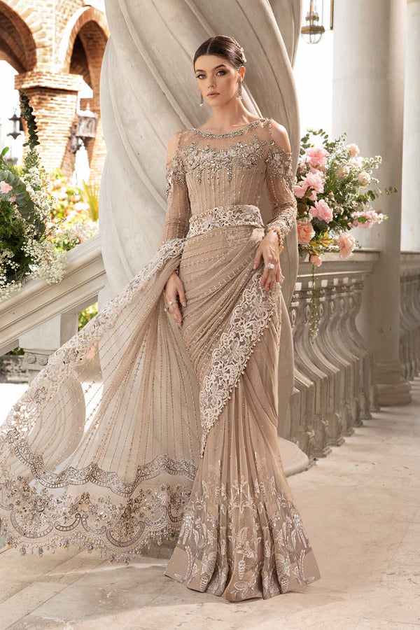 Skin Beige Saree