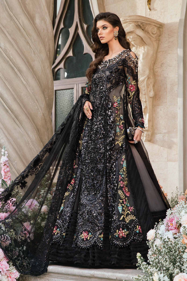 Black Default 3 Piece Unstitched Embroidered Suit