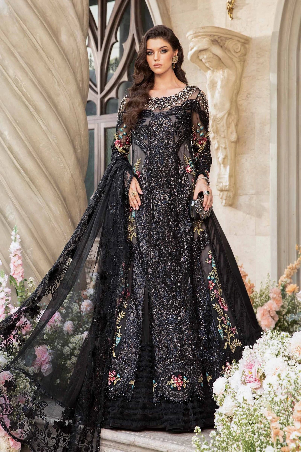 Maria B  Unstitched Embroidered Suit | BD-2802