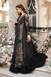 Black Default 3 Piece Unstitched Embroidered Suit