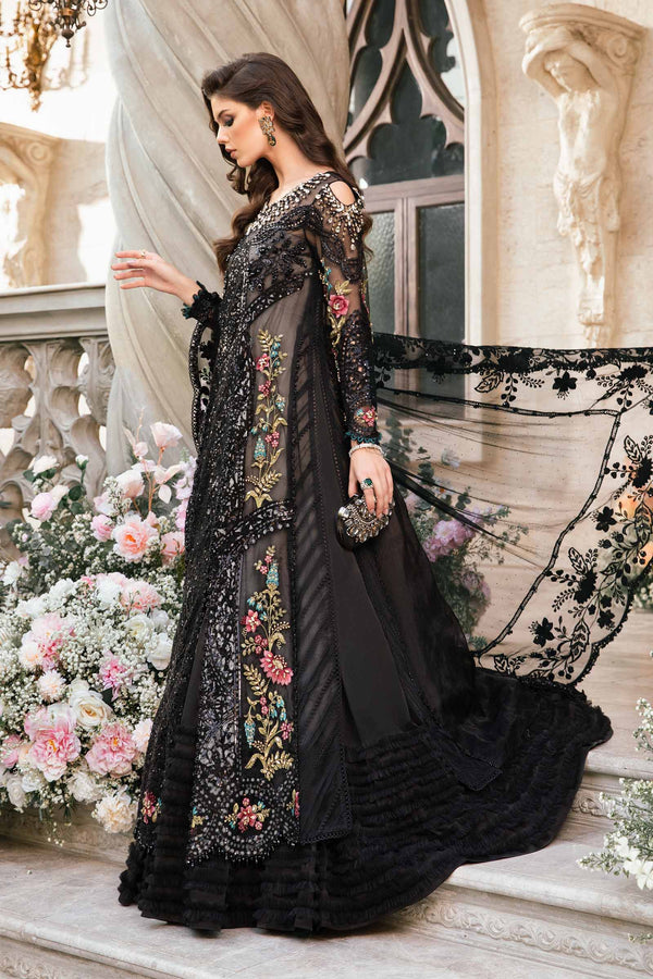 Black Default 3 Piece Unstitched Embroidered Suit