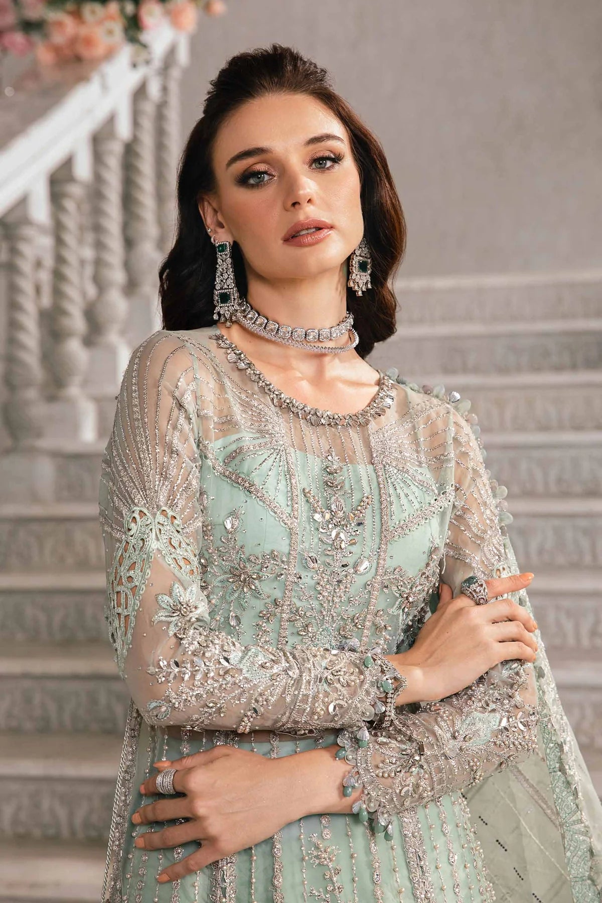 Maria B - 3 Piece Embroidered Suit | BD-2803