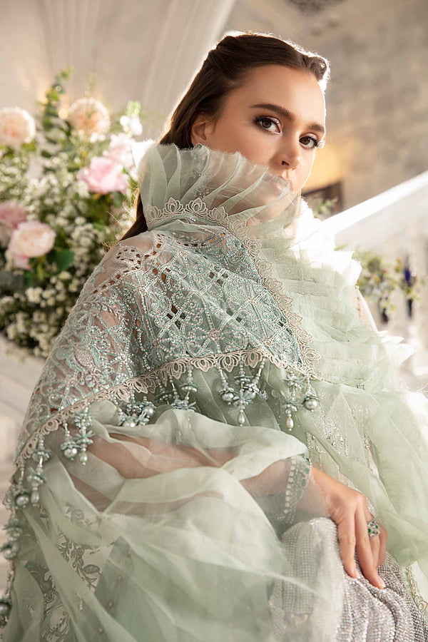 Aqua Default 3 Piece Unstitched Embroidered Suit