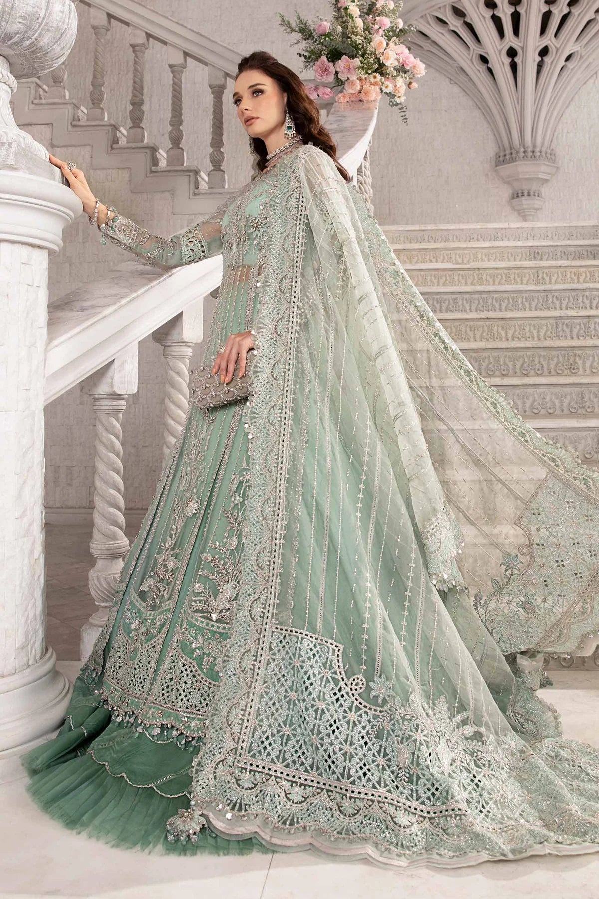 Maria B - 3 Piece Embroidered Suit | BD-2803