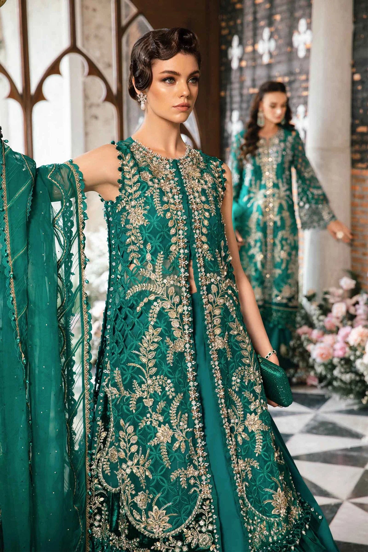 3 Piece Embroidered Suit | BD-2806