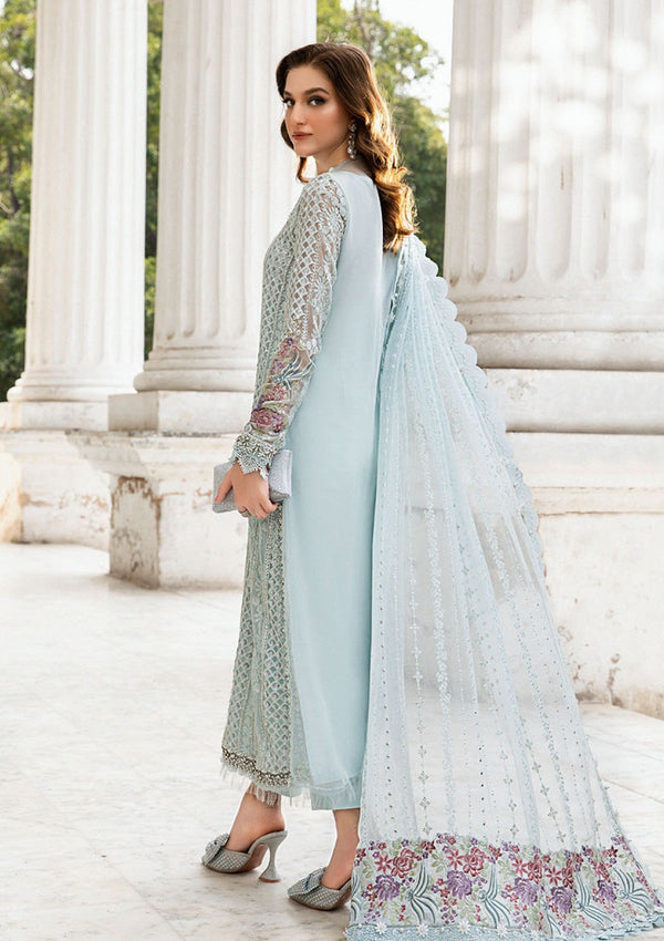 Aqua Formal Collection - Maria B - Unstitched - Chiffon 24 - MPC24#03
