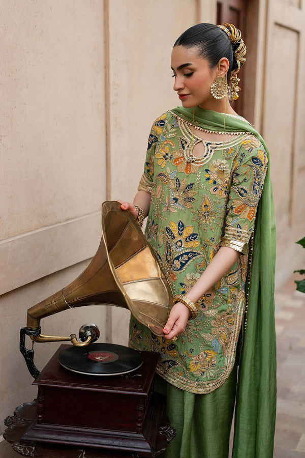 Embroidered Tessle Silk