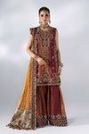 Unstitched Embroidered Raw Silk SuitIn Stock BD-3104-Maroon Crimson-Default