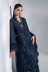 Unstitched Embroidered Organza SuitIn Stock BD-3106-Peacock Blue-Default
