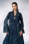 Unstitched Embroidered Organza SuitIn Stock BD-3106-Peacock Blue-Default