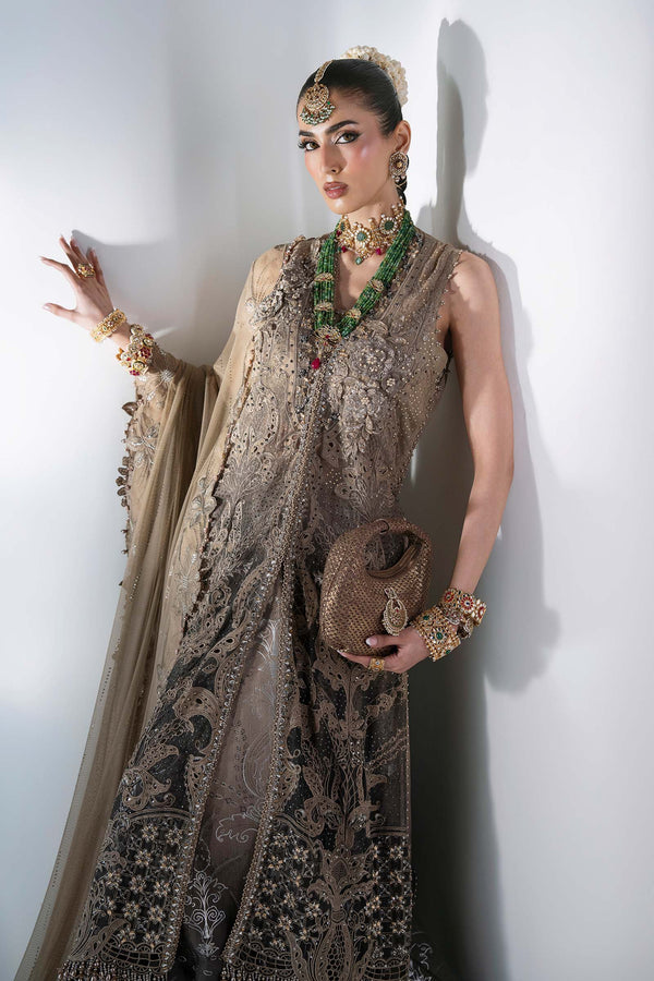 Unstitched Embroidered Chiffon SuitIn Stock BD-3102-Antique Bronze-Default