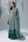 Unstitched Embroidered Organza SuitIn StockBARCODE:BD-3107-Sea Green-Default