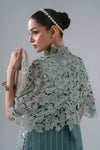 Unstitched Embroidered Organza SuitIn StockBARCODE:BD-3107-Sea Green-Default