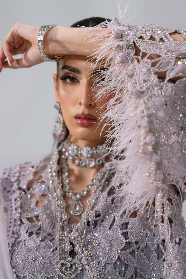 Unstitched Embroidered Organza SuitIn Stock BD-3105-Dusty Lilac-Default