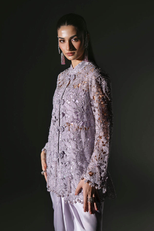 Unstitched Embroidered Organza SuitIn Stock BD-3105-Dusty Lilac-Default