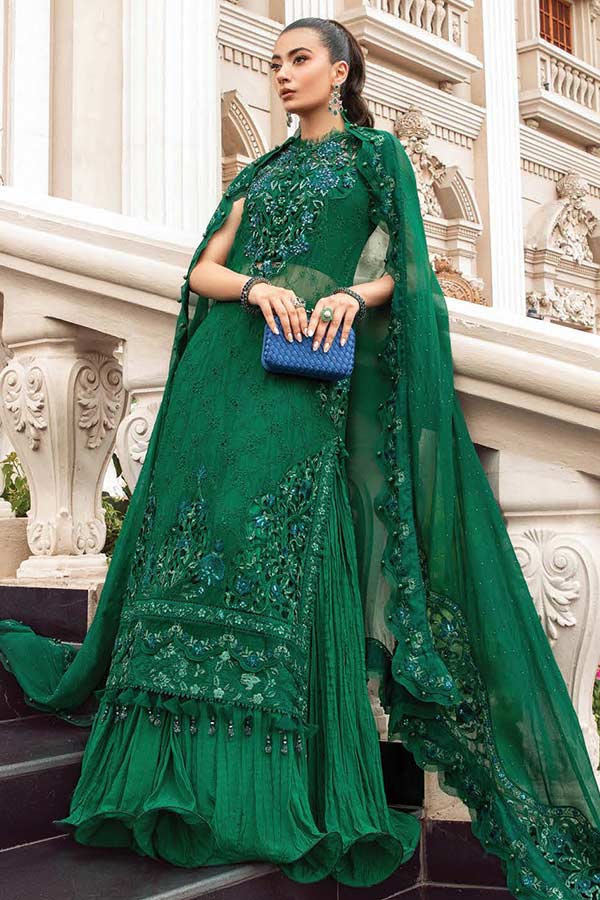 Green Chiffon Suit