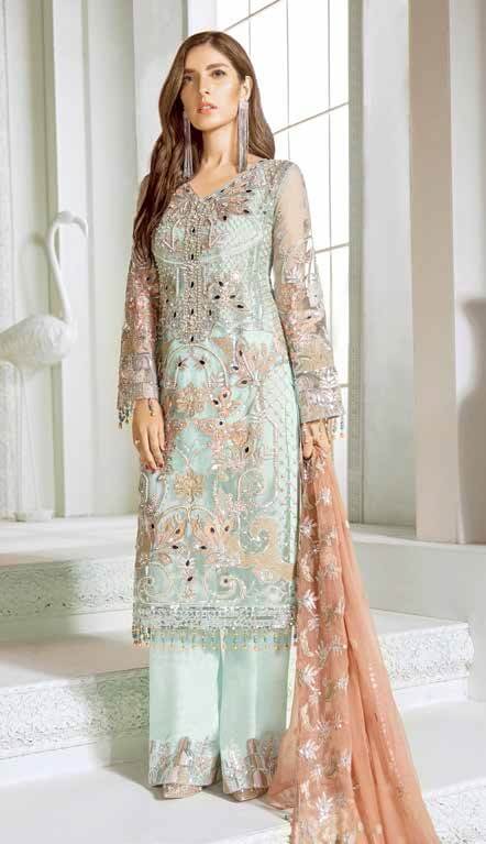 Maryum N Maria - Luxury Chiffon Collection - Haze Pine