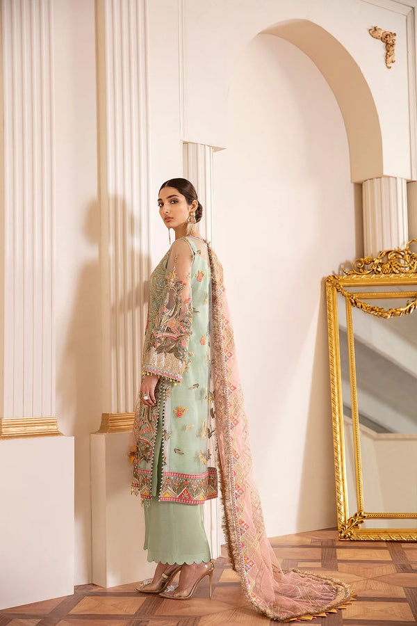 EMBROIDERED NET CH07-01 Capri Sea