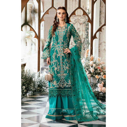 3 Piece Embroidered Suit | BD-2806