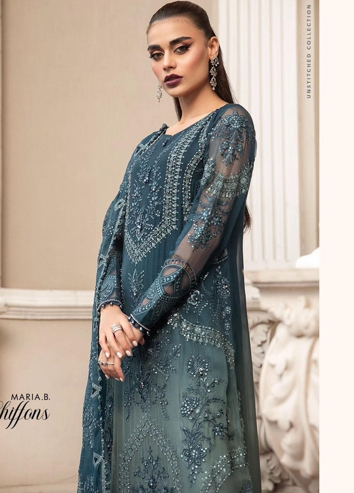 Maria B - Pure Silk Chiffon Collection 2023 - D2