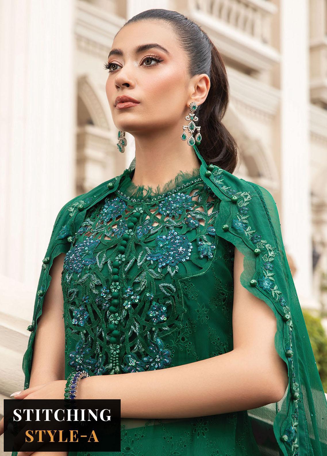 Maria B - Pure Silk Chiffon Collection 2023 - D8