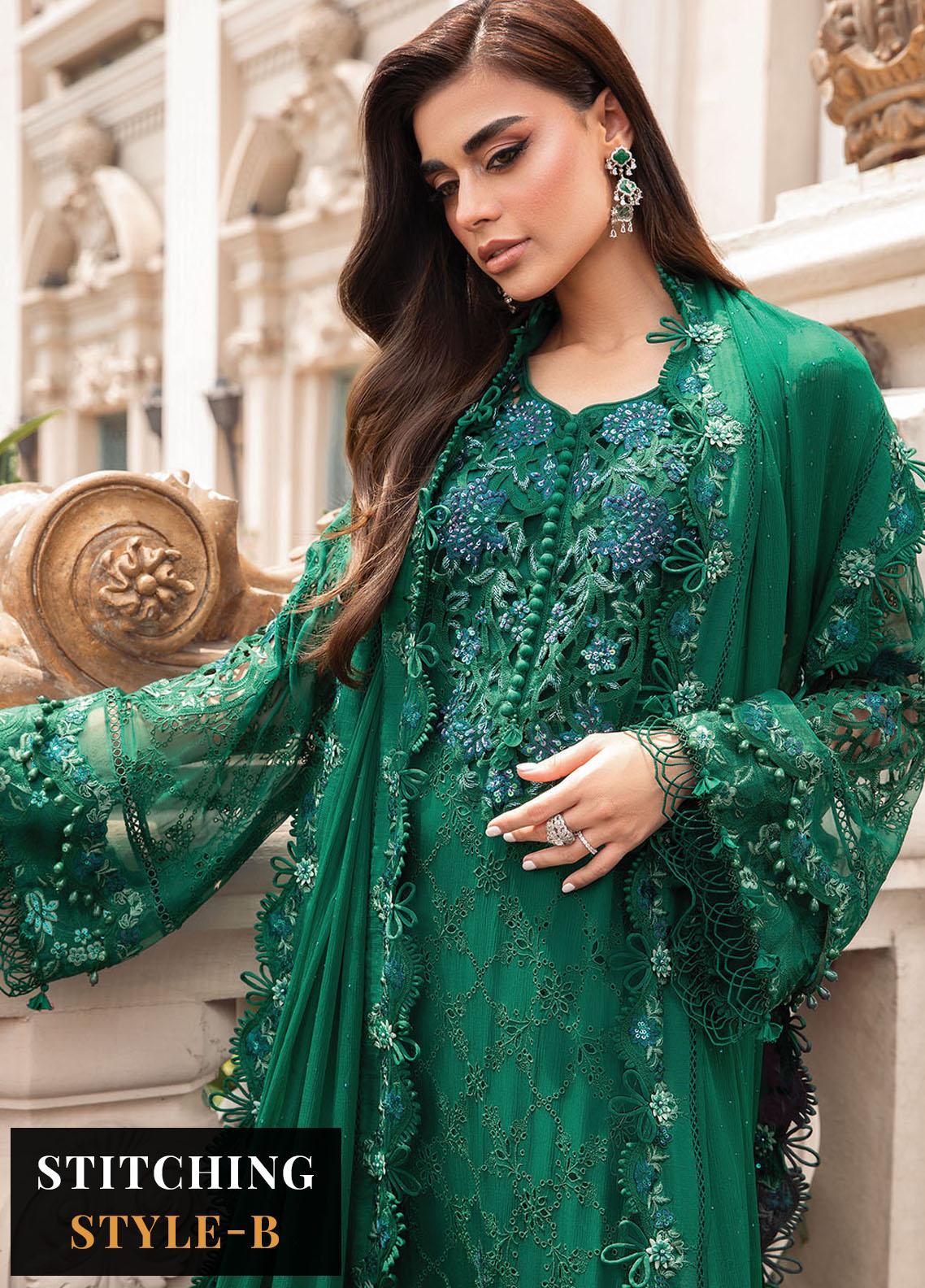 Maria B - Pure Silk Chiffon Collection 2023 - D8