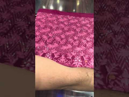 Cerise (Baroque Chantelle Embroidered Chiffon)