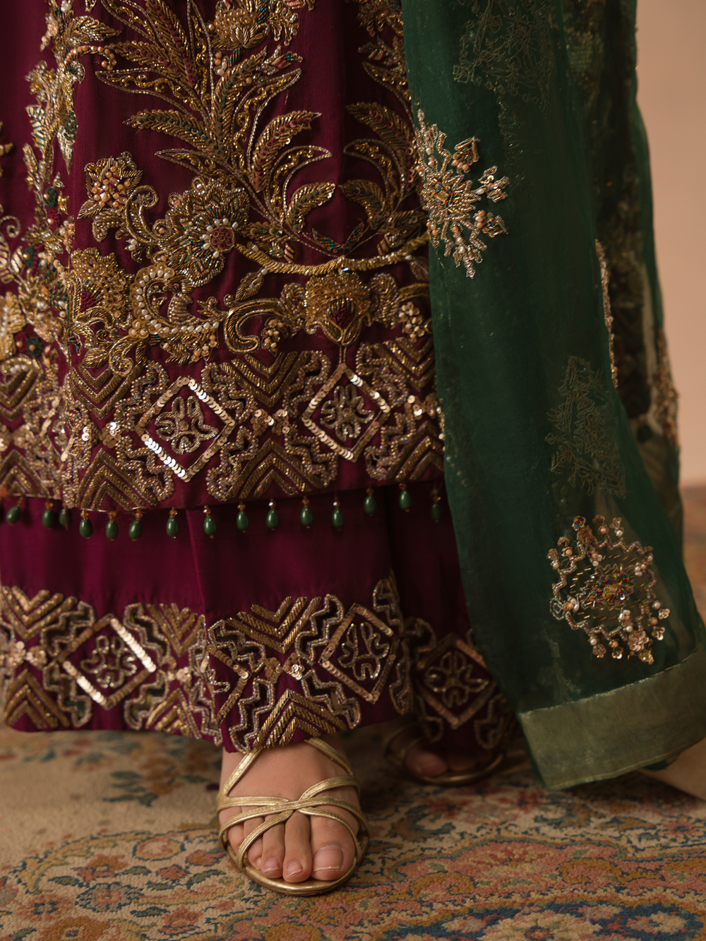 Burgundy Dusk -Abeera Usman